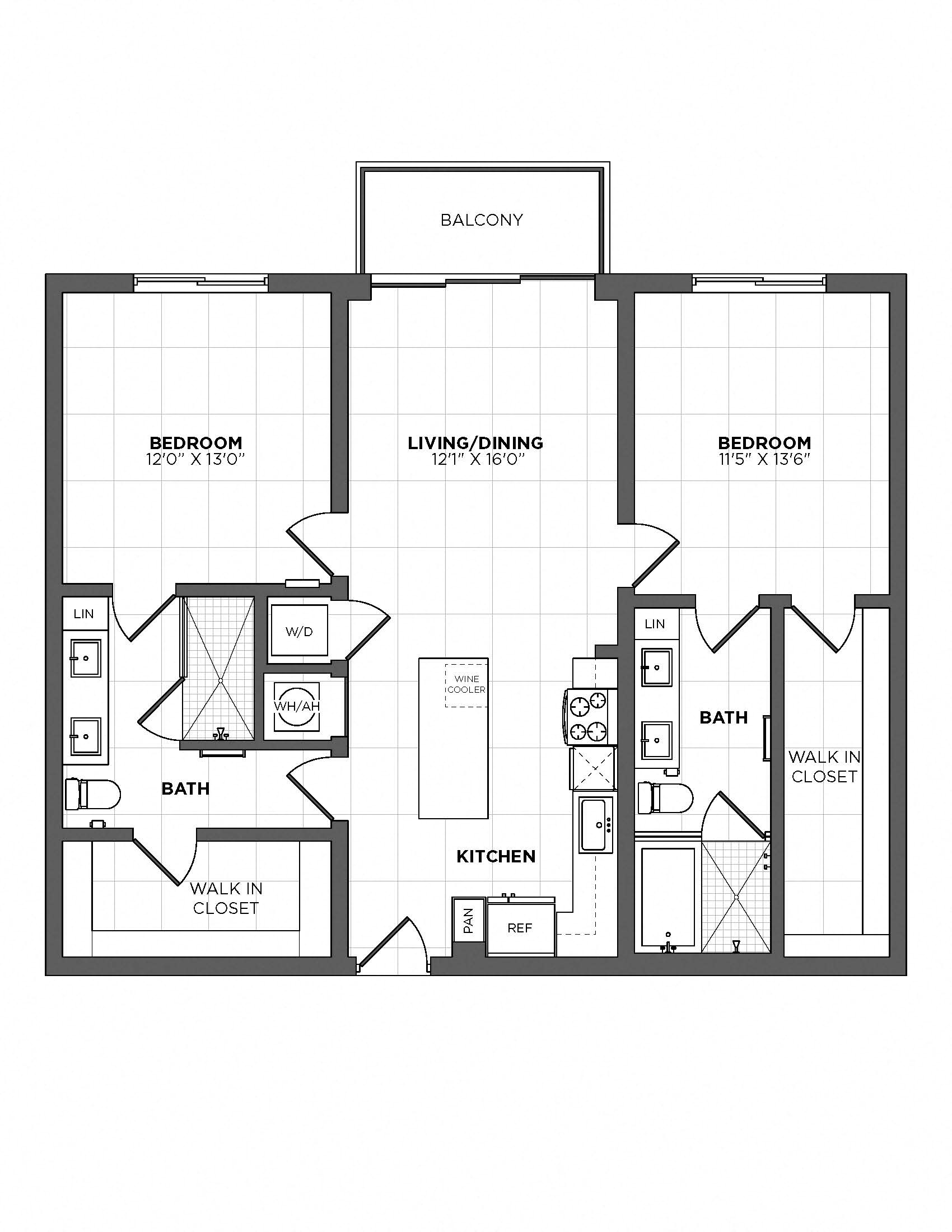 Floor Plan Image of Apartment Apt 3205